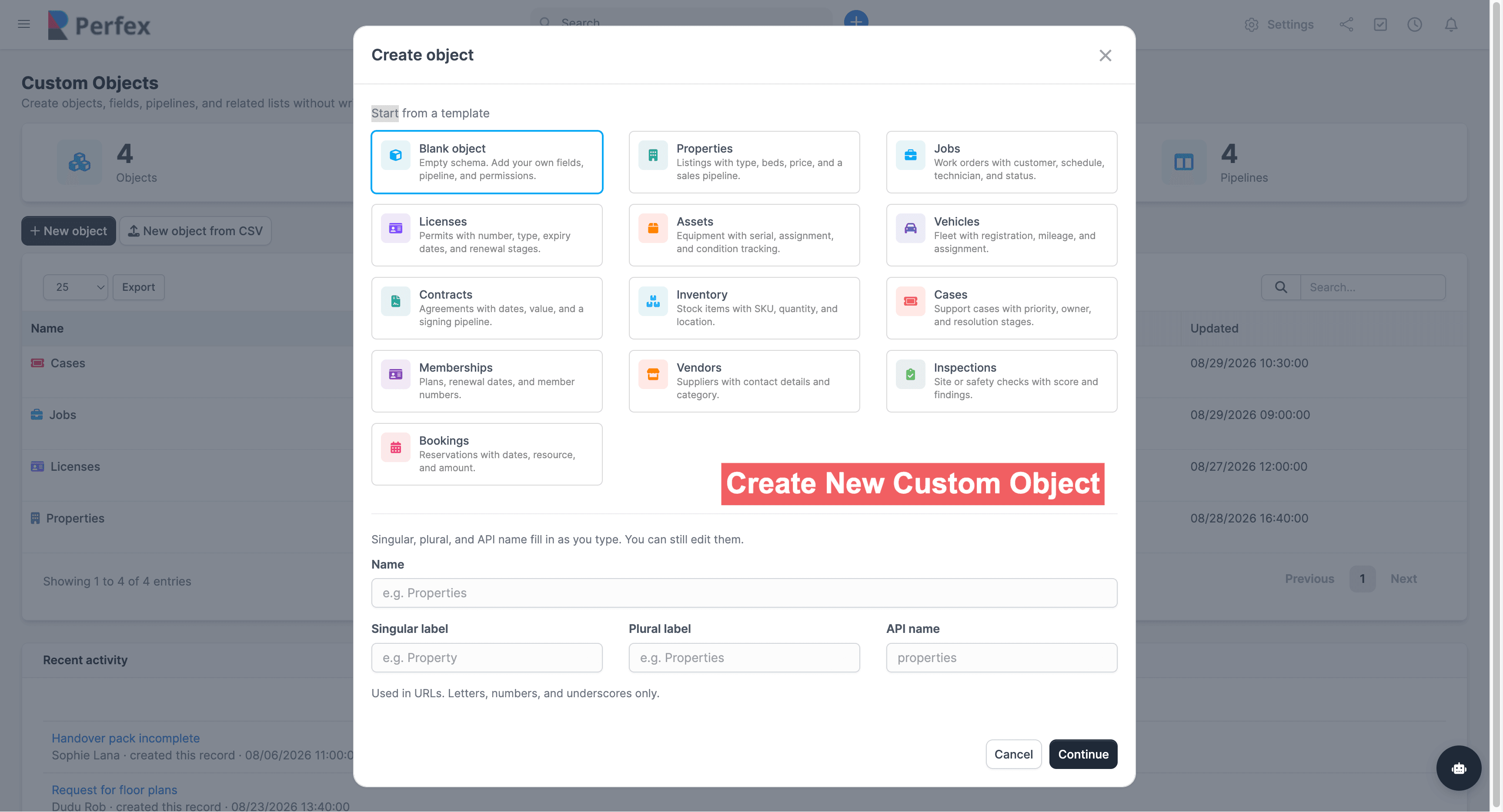 Custom Objects Module for Perfex CRM screenshot 1