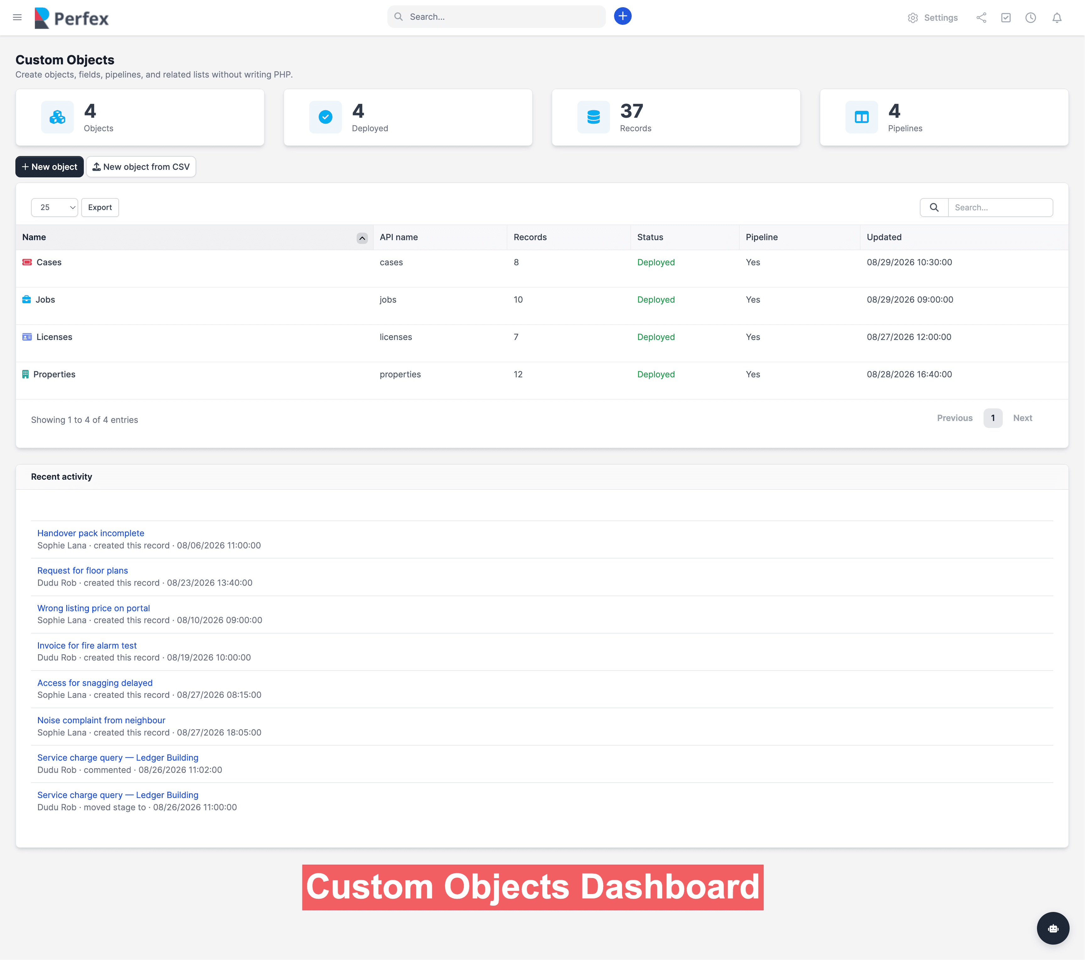 Custom Objects Module for Perfex CRM screenshot 9