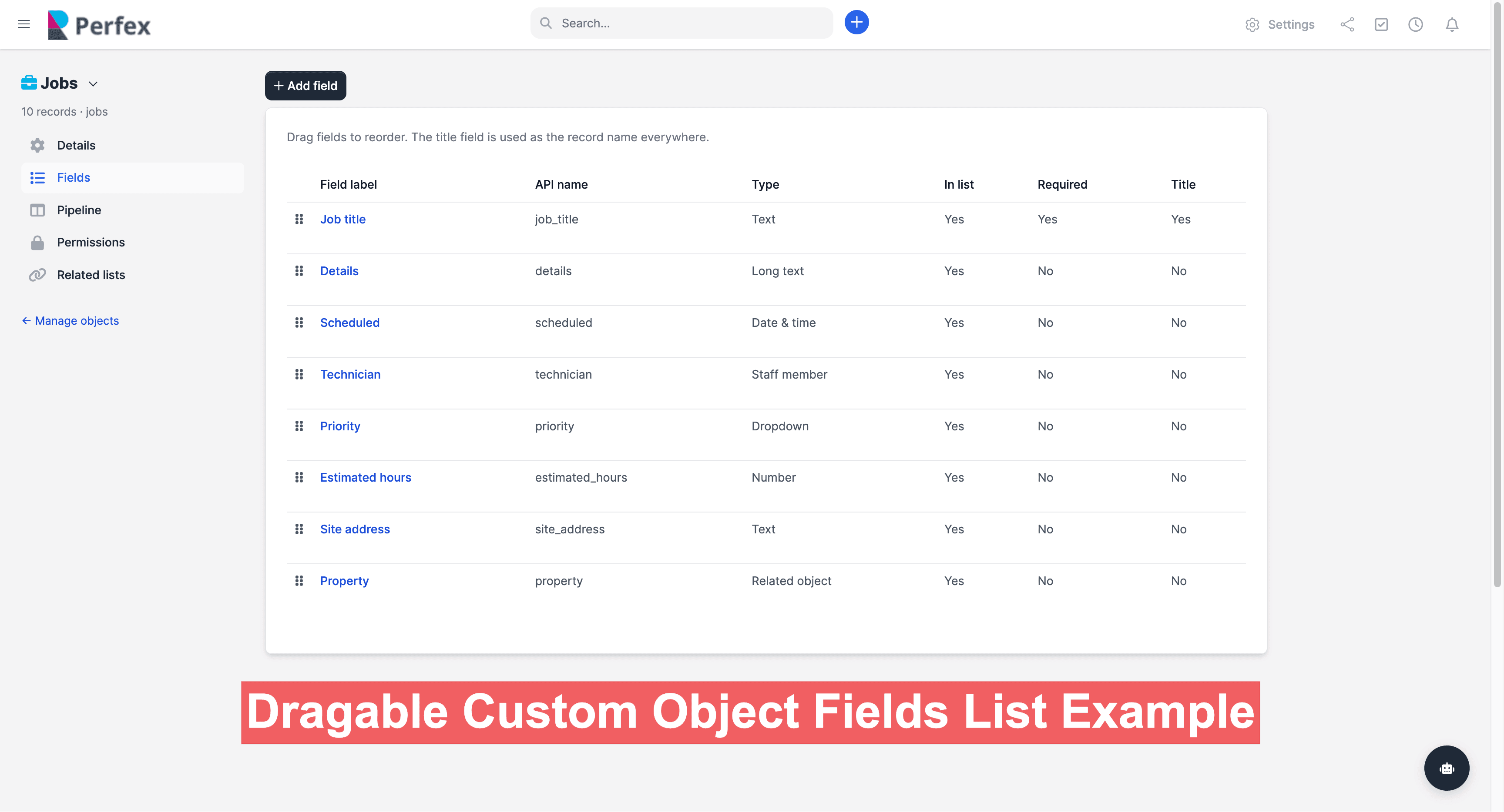 Custom Objects Module for Perfex CRM screenshot 12