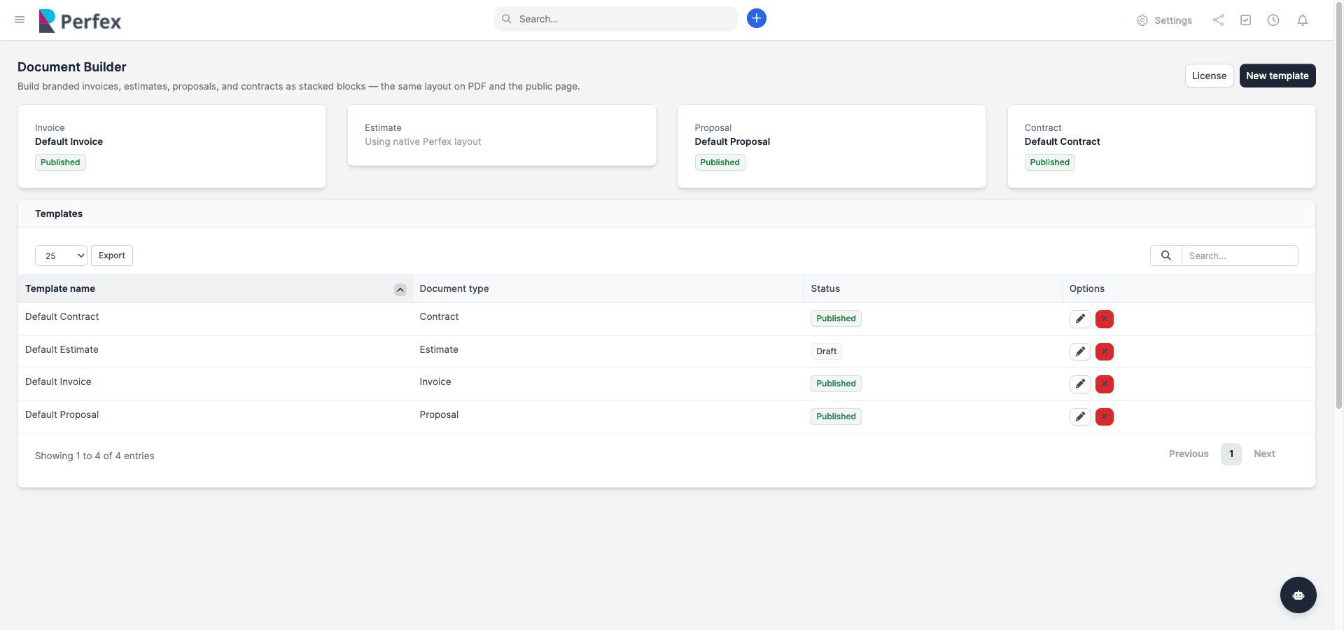 Document Builder for Perfex CRM screenshot 6