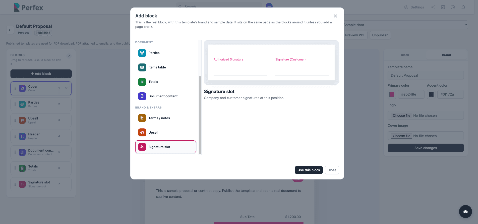 Document Builder for Perfex CRM screenshot 9