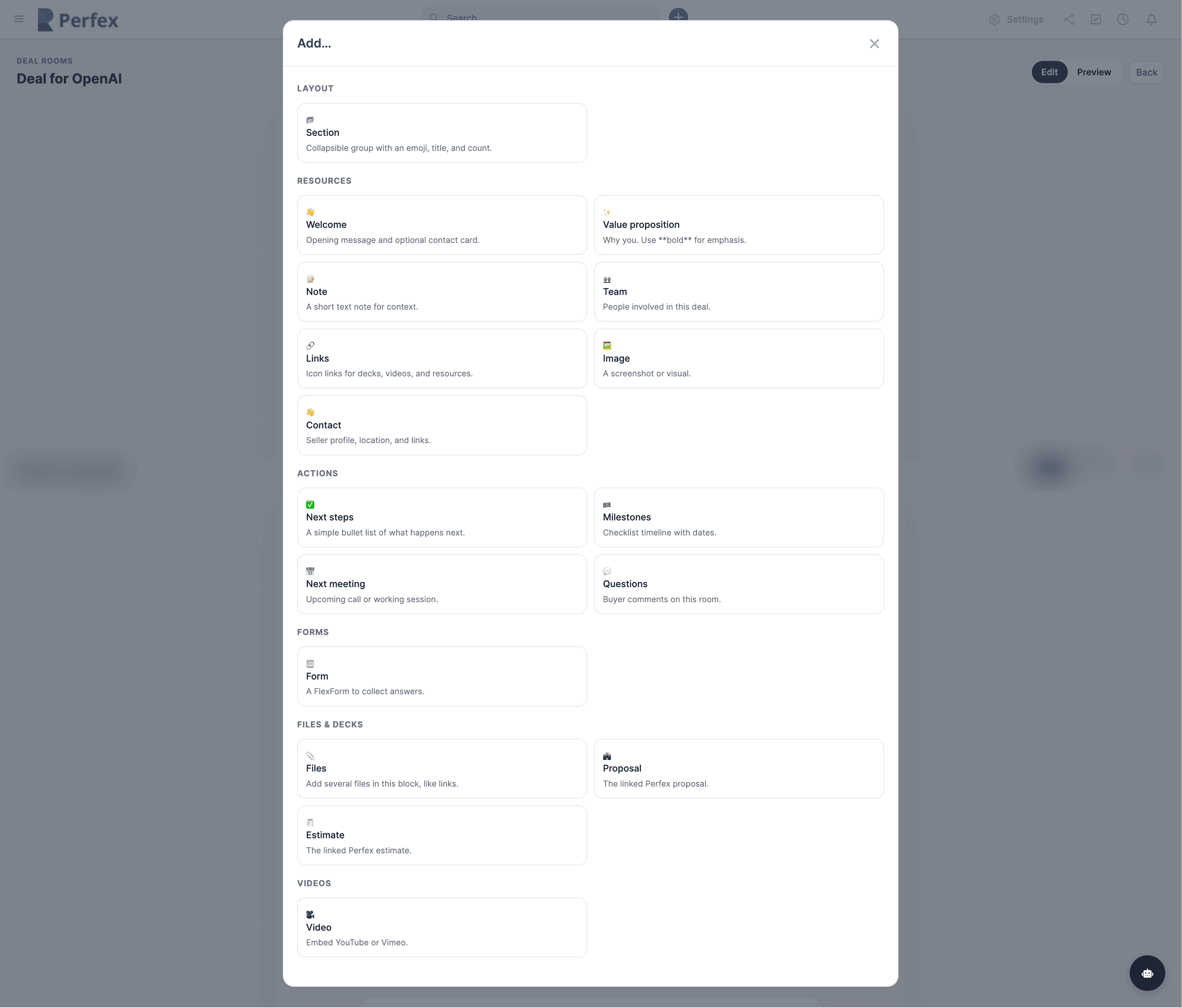 Deal Rooms Module for Perfex CRM screenshot 3