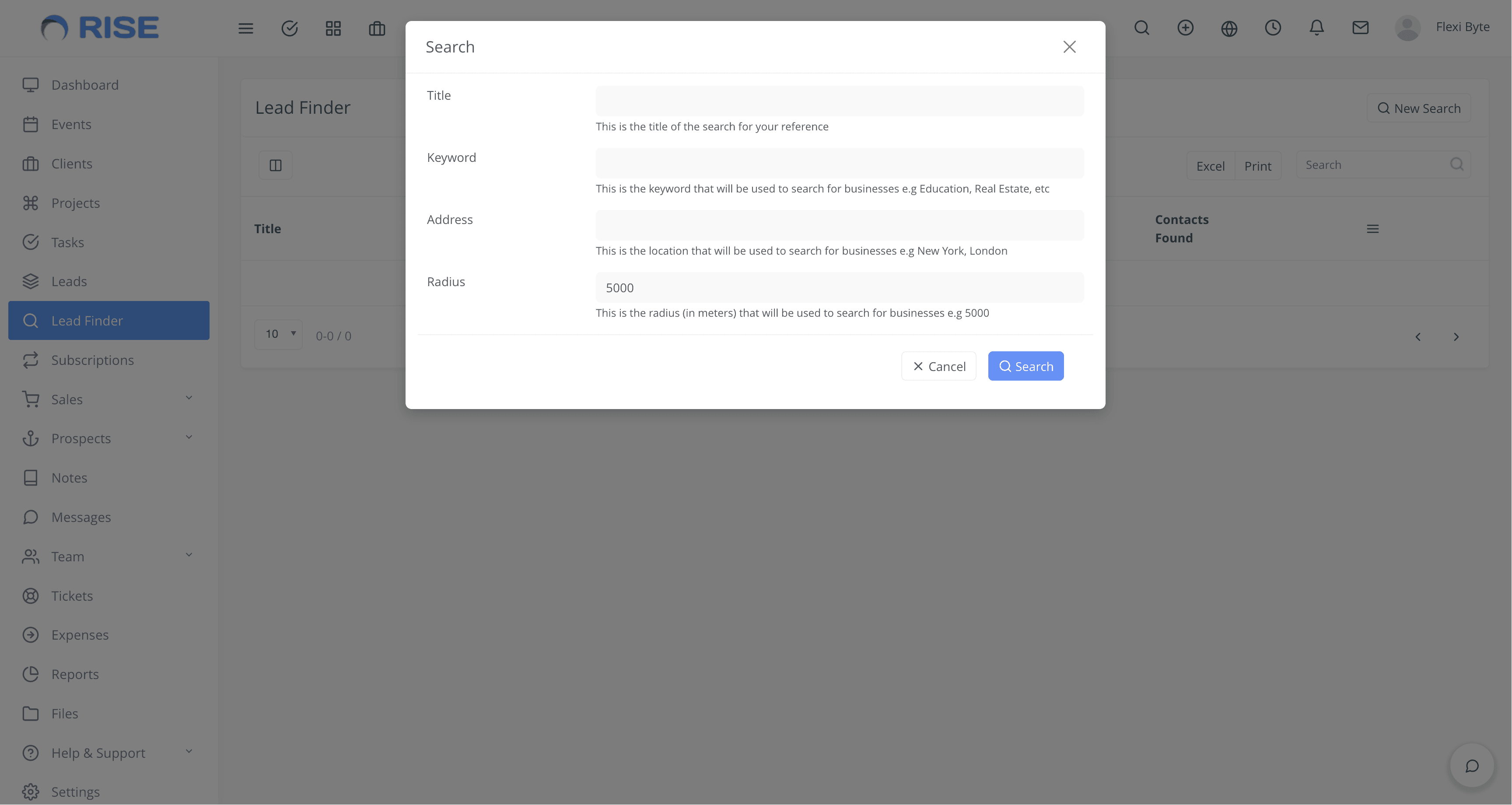 Google Lead Finder for RISE CRM screenshot 3