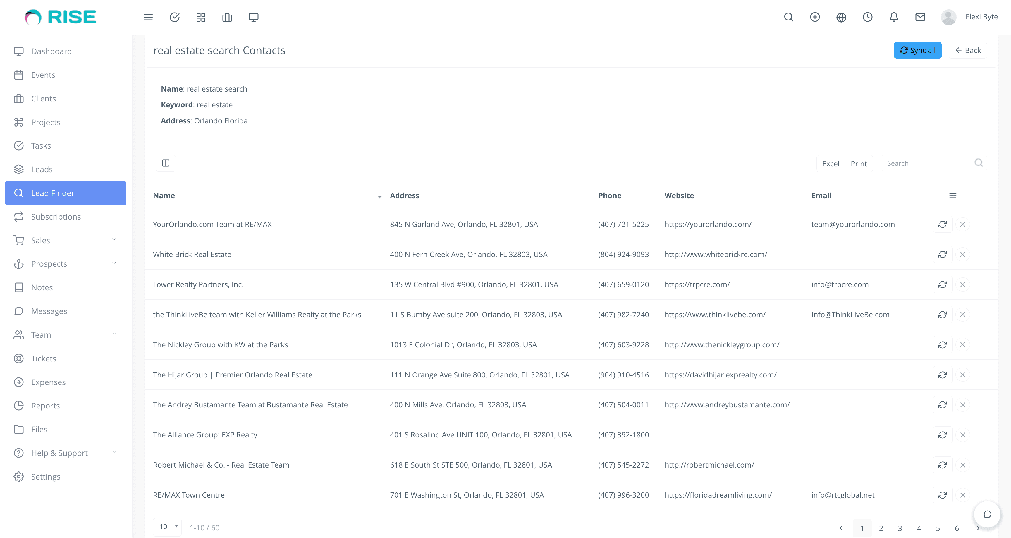 Google Lead Finder for RISE CRM screenshot 4